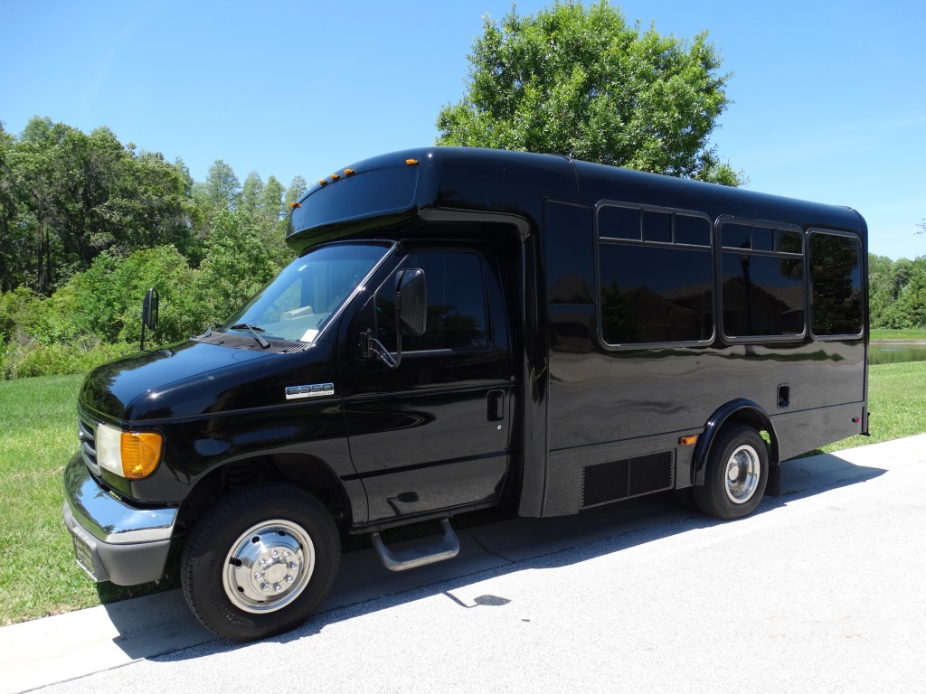 Professional Miami limousine ready for airport pickup