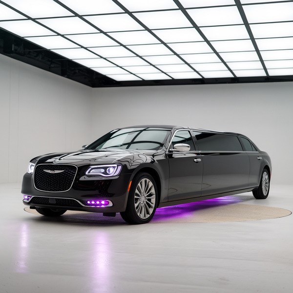 Black Chrysler limousine