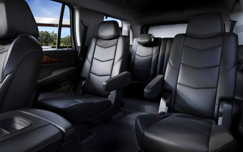 Spacious SUV cabin seating